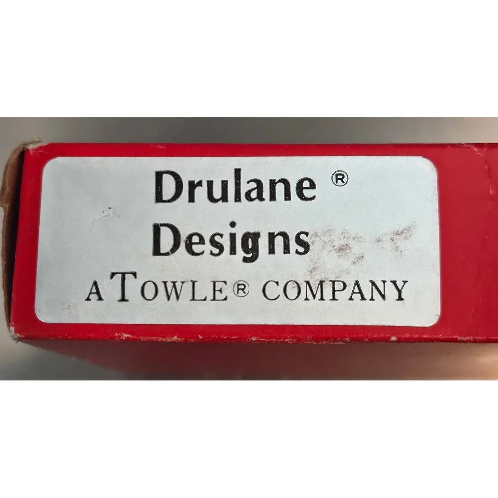 Drulane Designs Towle Handmade Glass Stirrers Christmas Tree Set 4 37177 Green